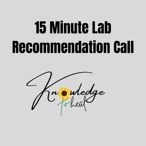 15 Minute Lab Recommendation Call