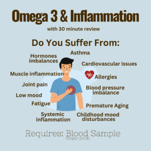 Omega 3 & Inflammation Test with 30 minute review